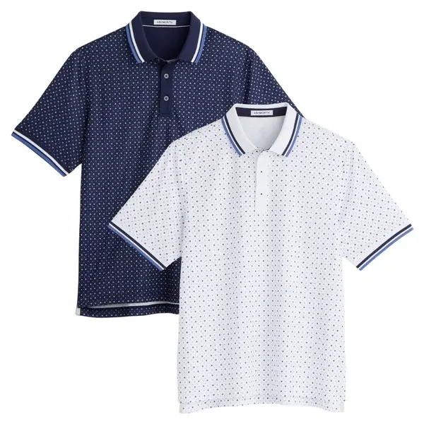 Ashworth Mens Ditsy Floral Golf Polo Shirt