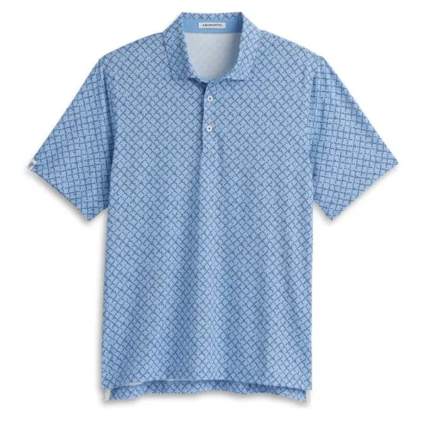 Ashworth Mens Tetris Golf Polo Shirt