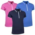 Glenmuir Ladies Stella Mesh Shoulder Panel Golf Polo