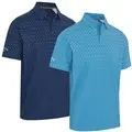 Callaway Mens Engineered Chev Ombre Print Golf Polo Shirt