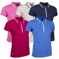 Glenmuir Ladies Stella Mesh Shoulder Panel Golf Polo