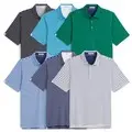 Ashworth Mens La Quinta Striped Golf Polo Shirt