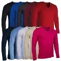 Glenmuir Mens Wilkie Merino V Neck Golf Sweater 