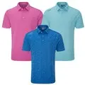 Ping Geo-Camo Jacquard Mens Golf Polo Shirt