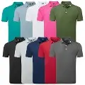 Footjoy Stretch Pique Solid Colour Athletic Fit Golf Shirt 