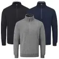 Oscar Jacobson Rumsey Quarter Zip Lined Golf Top