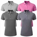 FootJoy Ladies Heather Solid Lisle Golf Polo Shirt