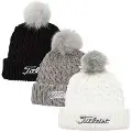 Titleist Cable Knit Pom Pom Beanie Hat