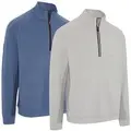 Callaway Mens Brushed Rib Quarter Zip Golf Pullover