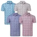 FootJoy Mens Primrose Print Golf Polo Shirt 