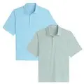 Ashworth Mens Cross Stitch Golf Polo Shirt