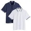 Ashworth Mens Ditsy Floral Golf Polo Shirt