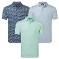 FootJoy Hidden Palm Print Lisle Golf Polo Shirt