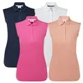 FootJoy Ladies Cap Sleeveless Lisle Golf Shirt