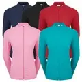 FootJoy Ladies Full Zip Rib Midlayer Golf Sweater