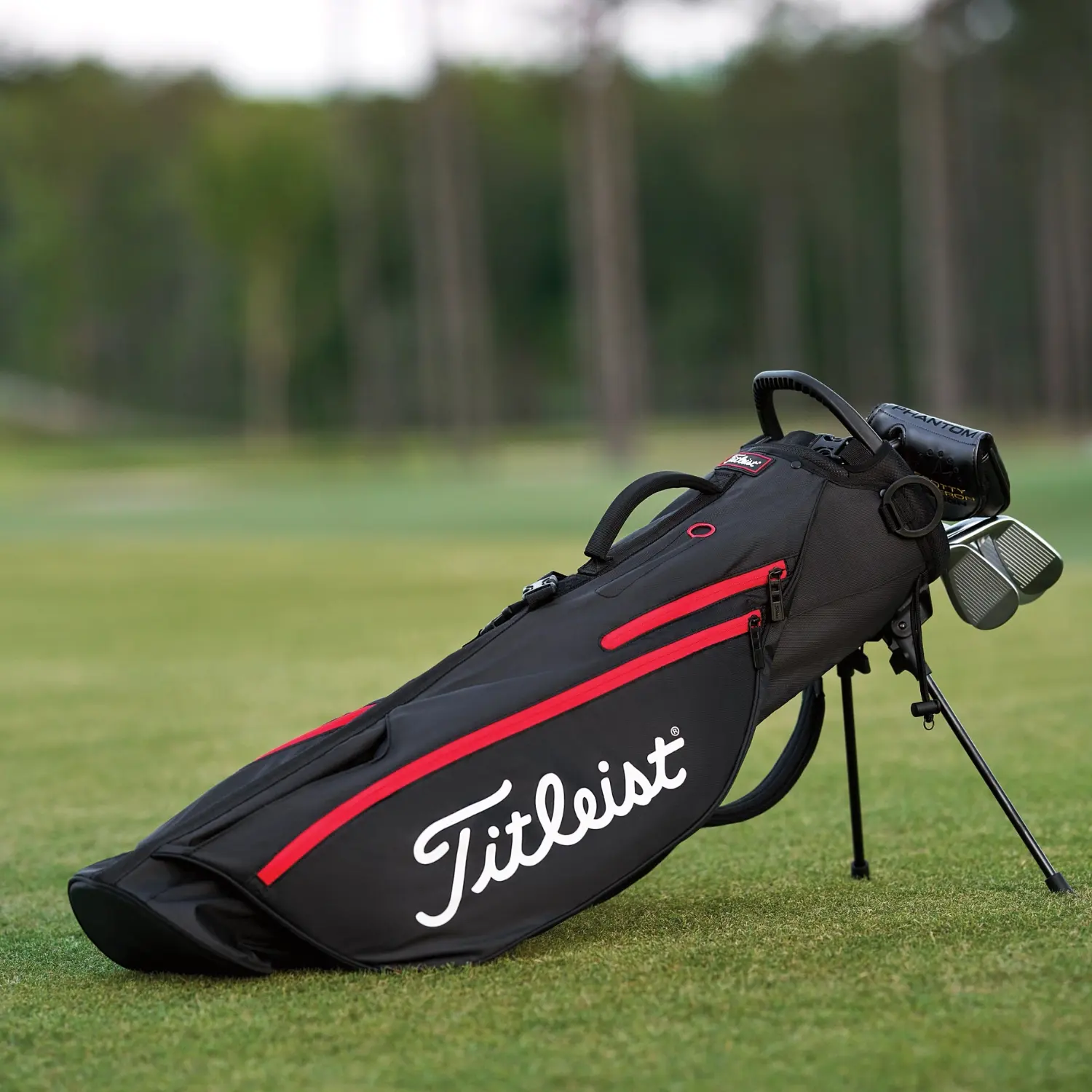 Pencil golf bags with stand