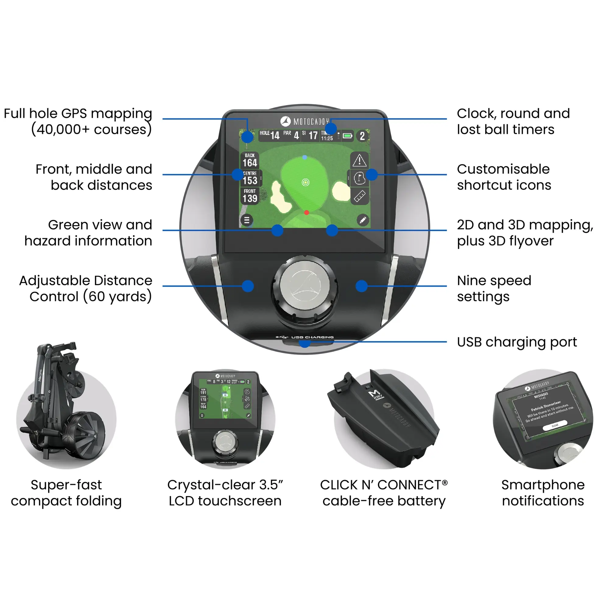 Motocaddy M5 GPS Golf Trolley range 2026