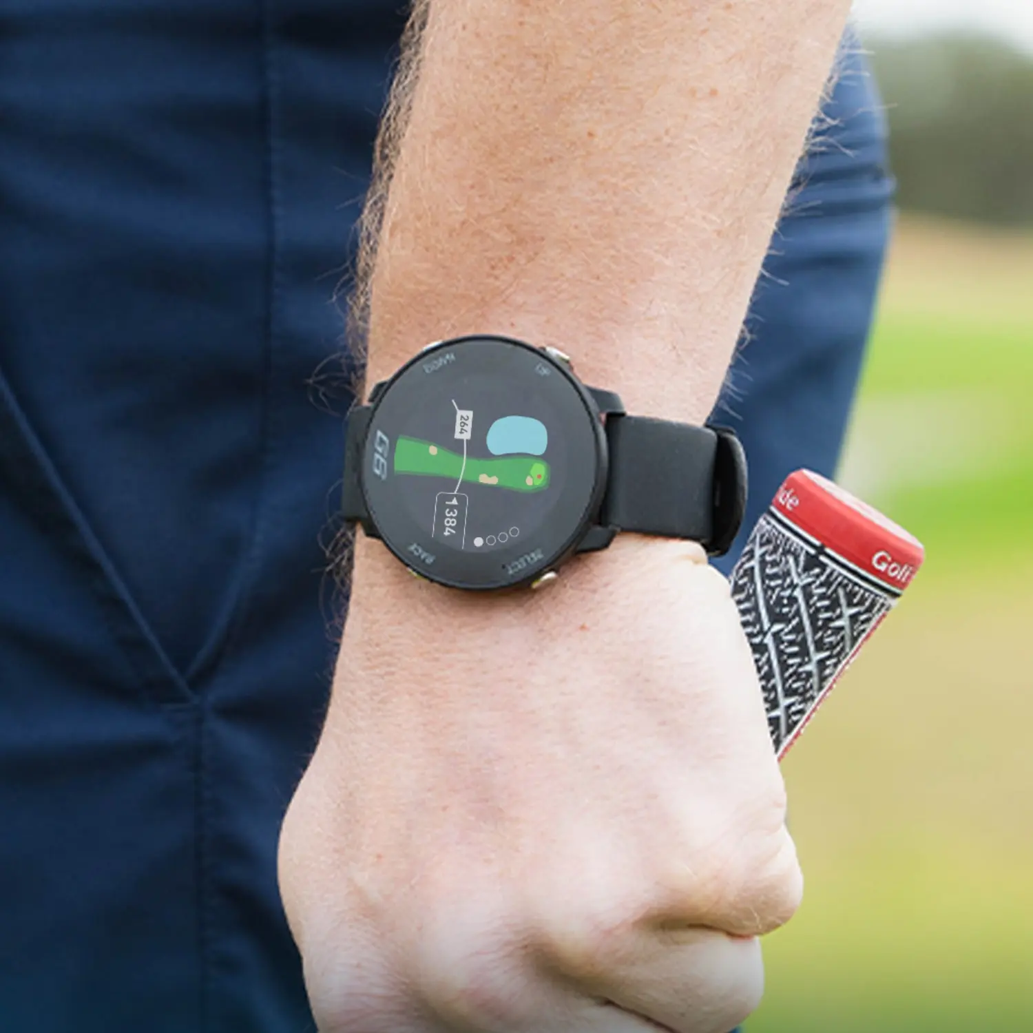 Shot Scope G6 Golf Watch on the wrist