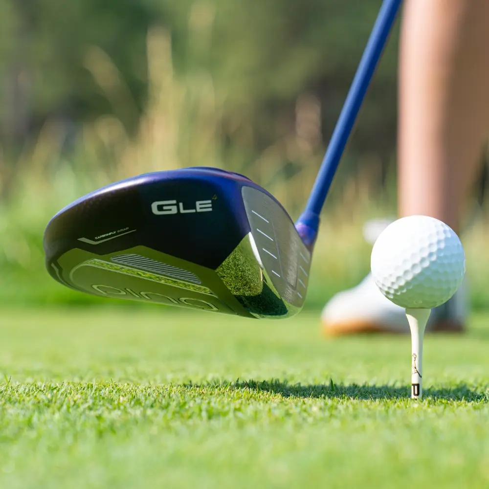 Ping Ladies G Le4 Driver sole and Carbonfly Wrap crown detail