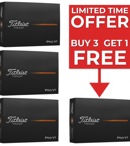 Titleist Pro V1 Golf Balls 4 for 3 Offer