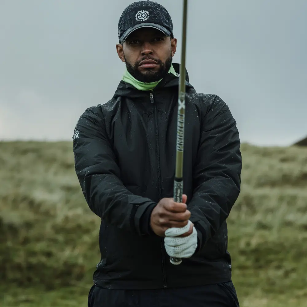 Galvin Green waterproof golf jacket on the course