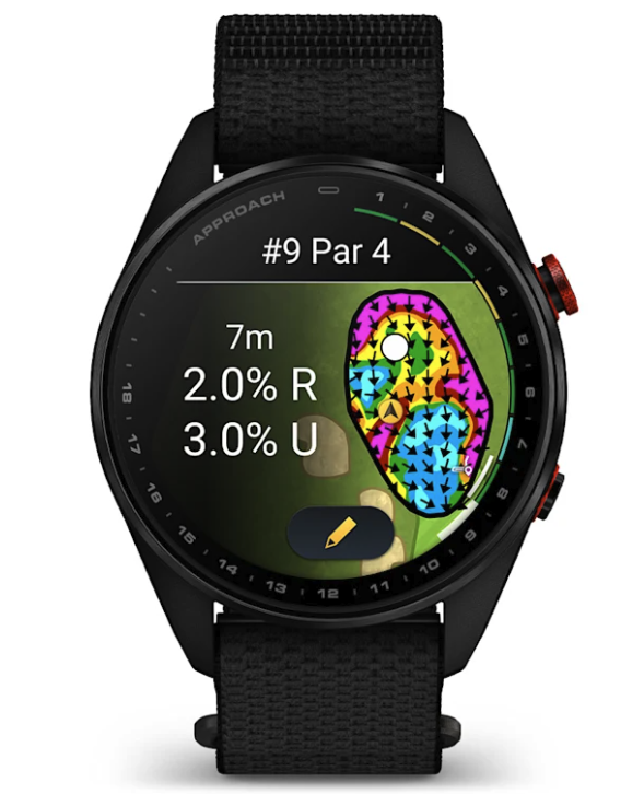 Garmin Approach S72 green reading screen
